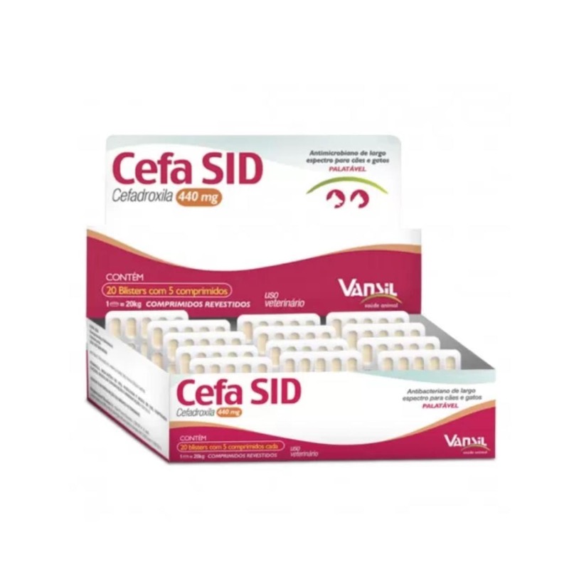 CEFA SID DISP 440MG 20KG 100COMP