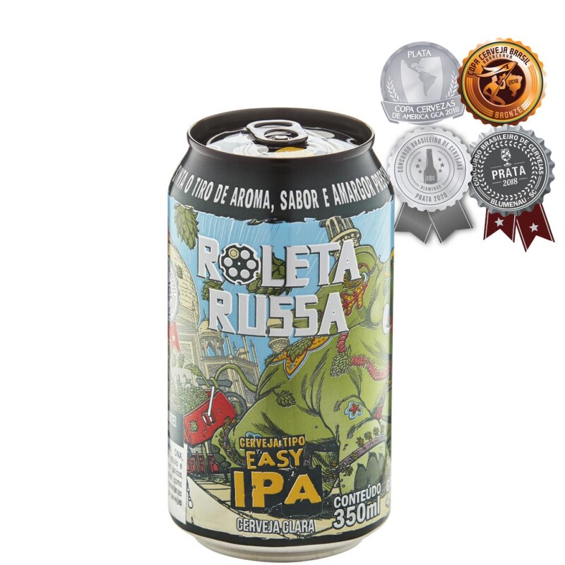 LATA Cerveja Roleta Russa Easy IPA 350ml LATA